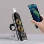 ⁦Réveil Multifonction Lampe de Table LED 15W Support de Chargeur sans Fil⁩ - الصورة ⁦5⁩