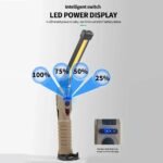 ⁦Lampe baladeuse LED COB magnétique avec 7 modes de fonctionnement - مصباح محمول للورشات بعدة أوضاع⁩ - الصورة ⁦3⁩
