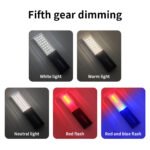 ⁦Lampe de Travail LED Rechargeable Éclairage Ultra-Puissant avec Panneau Solaire Intégré - مصباح عمل قابل للشحن⁩ - الصورة ⁦4⁩