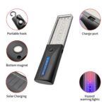 ⁦Lampe de Travail LED Rechargeable Éclairage Ultra-Puissant avec Panneau Solaire Intégré - مصباح عمل قابل للشحن⁩ - الصورة ⁦6⁩