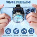 ⁦refroidisseur de téléphone portable 2 vitesse à faible bruit X20 - مروحة تبريد الهاتف⁩ - الصورة ⁦4⁩