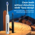 ⁦Brosse à Dents Électrique 4 Têtes Incluses Rechargeable et Étanche IPX7 - فرشاة أسنان كهربائية بأربعة رؤوس⁩ - الصورة ⁦6⁩