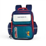 ⁦Sac à Dos Scolaire Orthopédique pour Enfants Xiao Wang Ya Bleu et Vert - محفظة مدرسية للأطفال أزرق وأخضر⁩ - الصورة ⁦3⁩