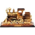 ⁦Boîte à Musique Locomotive Mobile en Bronze – علبة موسيقى قاطرة متحركة⁩ - الصورة ⁦2⁩