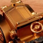 ⁦Boîte à Musique Locomotive Mobile en Bronze – علبة موسيقى قاطرة متحركة⁩ - الصورة ⁦5⁩