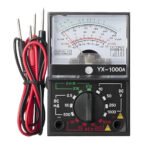 Multimètre Portable avec une paire de stylos de Test pour mesurer la tension DC AC et le courant continu YX-1000A