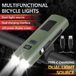 ⁦Éclairage de Vélo avant à LED et Power Bank 3000mAH - مصباح وبنك طاقة للدراجات الهوائية⁩ - الصورة ⁦2⁩