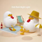 ⁦Veilleuse Forme de Canard Silicone Rechargeable Pour Bébé ZH118⁩ - الصورة ⁦6⁩
