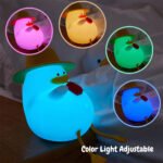 ⁦Veilleuse Forme de Canard Silicone Rechargeable Pour Bébé ZH118⁩ - الصورة ⁦5⁩