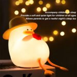 ⁦Veilleuse Forme de Canard Silicone Rechargeable Pour Bébé ZH118⁩ - الصورة ⁦3⁩