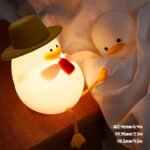 ⁦Veilleuse Forme de Canard Silicone Rechargeable Pour Bébé ZH118⁩ - الصورة ⁦2⁩