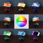 ⁦Haut-parleur Bluetooth sans fil 5 en 1 avec lumière ambiante colorée⁩ - الصورة ⁦3⁩