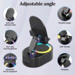 ⁦Haut-parleur Bluetooth sans fil 5 en 1 avec lumière ambiante colorée⁩ - الصورة ⁦2⁩