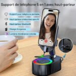 ⁦Haut-parleur Bluetooth sans fil 5 en 1 avec lumière ambiante colorée⁩ - الصورة ⁦10⁩