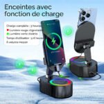 ⁦Haut-parleur Bluetooth sans fil 5 en 1 avec lumière ambiante colorée⁩ - الصورة ⁦5⁩