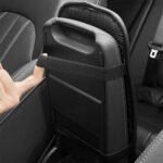 ⁦Housse fine pour Accoudoir de voiture en cuir avec 2 sacs de rangement - وسادة مسند الذراع في السيارة⁩ - الصورة ⁦4⁩