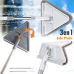 Vadrouille de Nettoyage avec Manche Long Pliable à 180° avec Grattoir - ممسحة من ميكروفيبر للتنظيف في أصعب المناطق