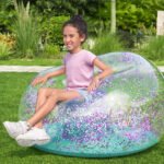 ⁦Fauteuil Gonflable Géant Glitter Dream114x112x66 cm Bestway 75115 - أريكة قابلة للنفخ⁩ - الصورة ⁦4⁩