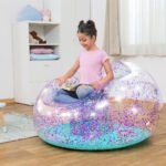 ⁦Fauteuil Gonflable Géant Glitter Dream114x112x66 cm Bestway 75115 - أريكة قابلة للنفخ⁩ - الصورة ⁦5⁩