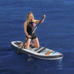 ⁦Hydro-Force White Cap Paddle gonflable Avec Pompe À Main Et Sac À Dos Bestway-65342⁩ - الصورة ⁦4⁩