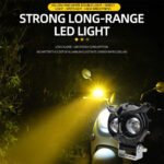 ⁦Lumière de hibou antibrouillard LED pour la moto 1Pcs - مصباح دراجات نارية عالي السطوع⁩ - الصورة ⁦5⁩