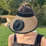 ⁦Casquette d'été avec Ventilateur de Refroidissement - قبعة مع مروحة تعمل بالطاقة الشمسية⁩ - الصورة ⁦2⁩