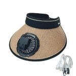 ⁦Casquette d'été avec Ventilateur de Refroidissement - قبعة مع مروحة تعمل بالطاقة الشمسية⁩ - الصورة ⁦5⁩