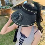 ⁦Casquette d'été avec Ventilateur de Refroidissement - قبعة مع مروحة تعمل بالطاقة الشمسية⁩ - الصورة ⁦3⁩
