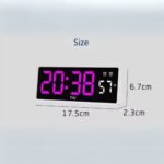 ⁦Horloge Électronique Multifonctionnelle avec Affichage de la Température – ساعة إلكترونية متعددة الوظائف مع عرض درجة الحرارة⁩ - الصورة ⁦4⁩