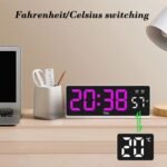 ⁦Horloge Électronique Multifonctionnelle avec Affichage de la Température – ساعة إلكترونية متعددة الوظائف مع عرض درجة الحرارة⁩ - الصورة ⁦3⁩