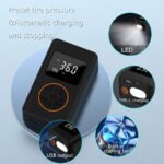 ⁦Compresseur d'air pour pneus de voiture avec manomètre numérique - جهاز ضغط الهواء⁩ - الصورة ⁦4⁩