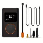 ⁦Compresseur d'air pour pneus de voiture avec manomètre numérique - جهاز ضغط الهواء⁩ - الصورة ⁦3⁩