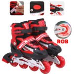 les rouleurs Alignées Confortables pour Enfants avec des roues RGB  pointure de 35-38 / 38-42 / 30-32
