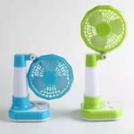 ⁦Mini Ventilateur De Bureau USB Rechargeable Avec Éclairage LED De Nuit YX-108⁩ - الصورة ⁦6⁩