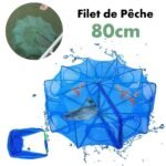 Piège de Pêche Poissons 8 Trous Facile a Installer 80cm - شبكة صيد الأسماك