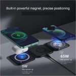 ⁦Chargeur magnétique sans Fil 65W 3 en 1 Chargement Rapide⁩ - الصورة ⁦6⁩