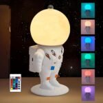 Lampe Astronaute lunaire avec télécommande et LED 16 couleurs - مصباح رجل الفضاء