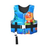 Gilet de natation réglable pour enfants avec sangle de sécurité - سترة سباحة للأطفال