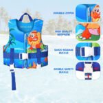 ⁦Gilet de natation réglable pour enfants avec sangle de sécurité - سترة سباحة للأطفال⁩ - الصورة ⁦3⁩