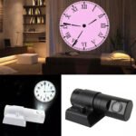 Projecteur horloge mural HD Rotation à 180 degrés 2 mode et 4 couleur