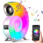 Lampe de Table avec Haut-parleur Bluetooth RGB  - مكبر صوت ومنبه على شكل محارة