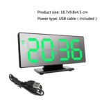 ⁦Horloge et réveil thermomètre de table électronique lumineux DS-3621L-2⁩ - الصورة ⁦5⁩