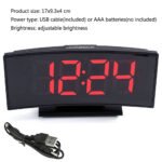 ⁦Horloge et réveil thermomètre de table électronique lumineux DS-3621L-2⁩ - الصورة ⁦4⁩
