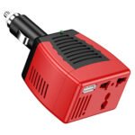 ⁦Convertisseur de tension automatique pour voitures 100W DC 12V à AC 220V - محول تيار الكهربائي⁩ - الصورة ⁦2⁩