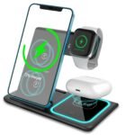 Station de charge sans fil 3 en 1 pour smartphones et appareils électroniques - شاحن لاسلكي للهاتف و الأجهزة الإلكترونية