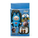 ⁦Écouteurs Bluetooth sans fil LABUBU – Édition limitée avec étui et porte-clés - طقم سماعات مع حامل مفاتيح⁩ - الصورة ⁦3⁩