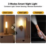 ⁦Lampe Murale Sans Fil Rechargeable 3en1 Magnétique et Amovible⁩ - الصورة ⁦3⁩