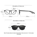 ⁦Lunette 6 En 1 2231A Optique / Soleil / Nuit - نظارات شمسية مغناطيسية⁩ - الصورة ⁦3⁩