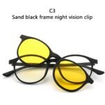 ⁦Lunette 6 En 1 2231A Optique / Soleil / Nuit - نظارات شمسية مغناطيسية⁩ - الصورة ⁦8⁩