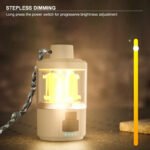 ⁦Lanterne Led Portable d'extérieur avec chargement de Type C, Power Bank,  lampe de tente, fonction batterie externe⁩ - الصورة ⁦4⁩